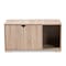 Baxton Studio Jasper Oak Finished 2-Door Wood Cat Litter Box Cover House 157-9543 - alternate 5